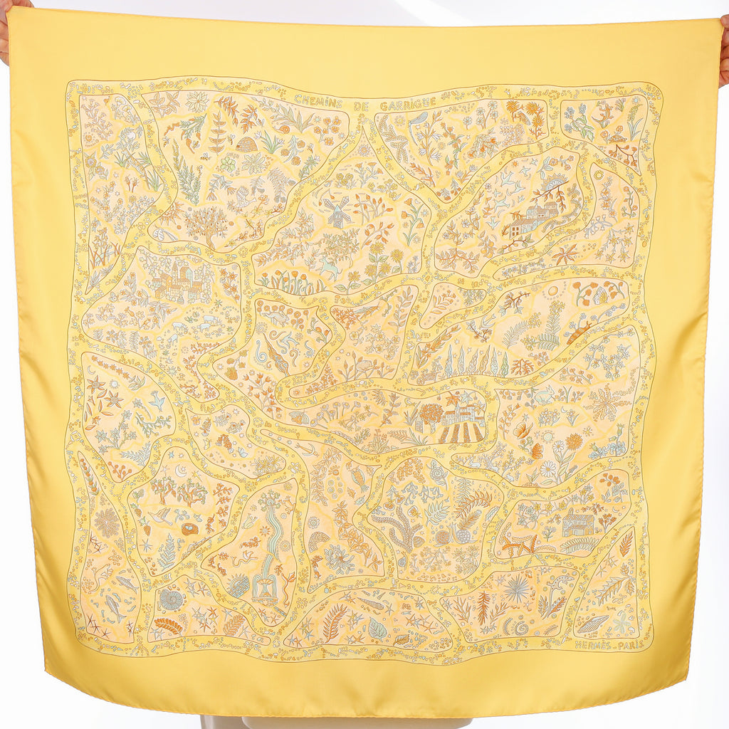 Pristine Hermès Chemins de Garrigue Silk Scarf