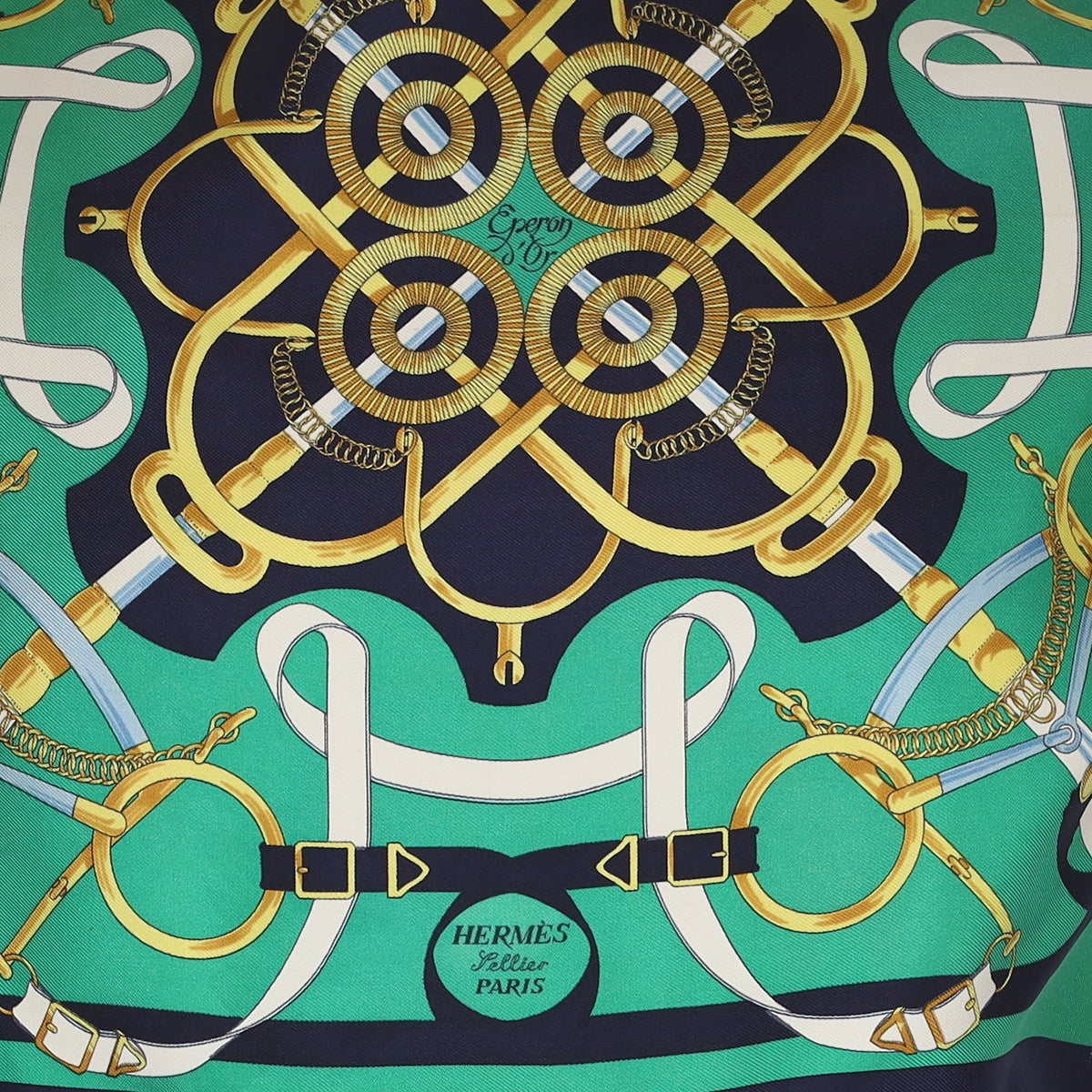 Hermès Eperon d'Or Pochette Silk Scarf