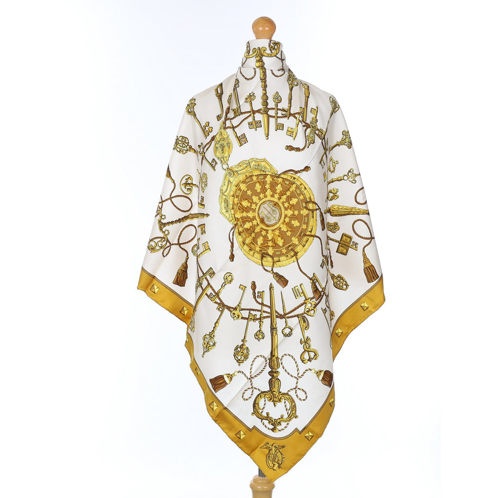 Hermès Les Clefs Silk Scarf