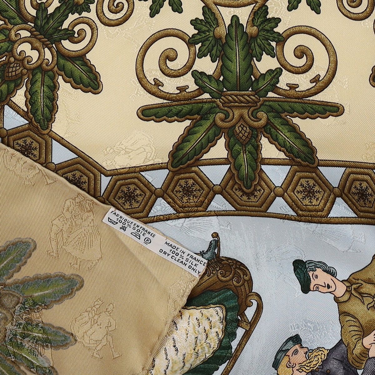 Hermès Joies D'hiver Silk Scarf Rare