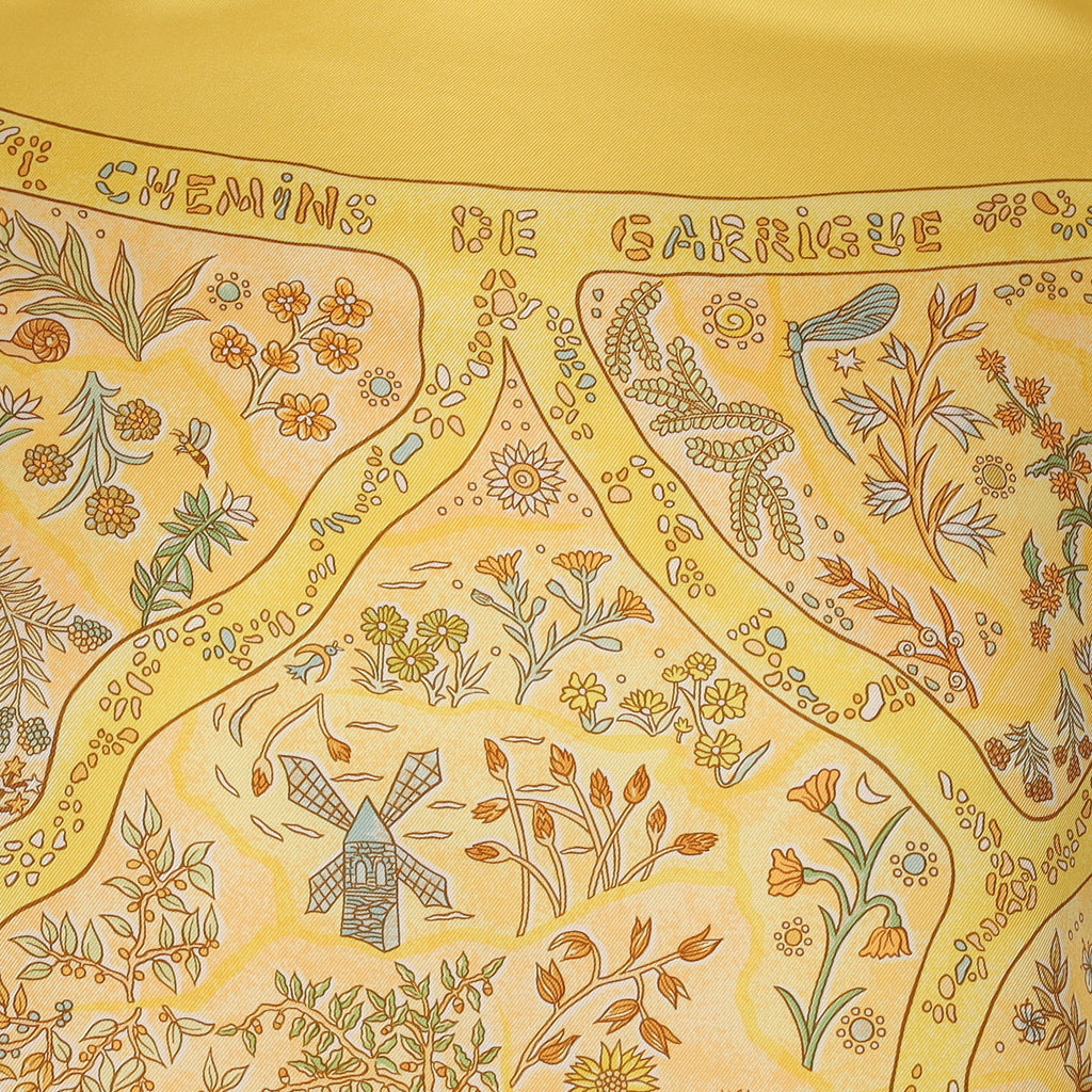 Pristine Hermès Chemins de Garrigue Silk Scarf