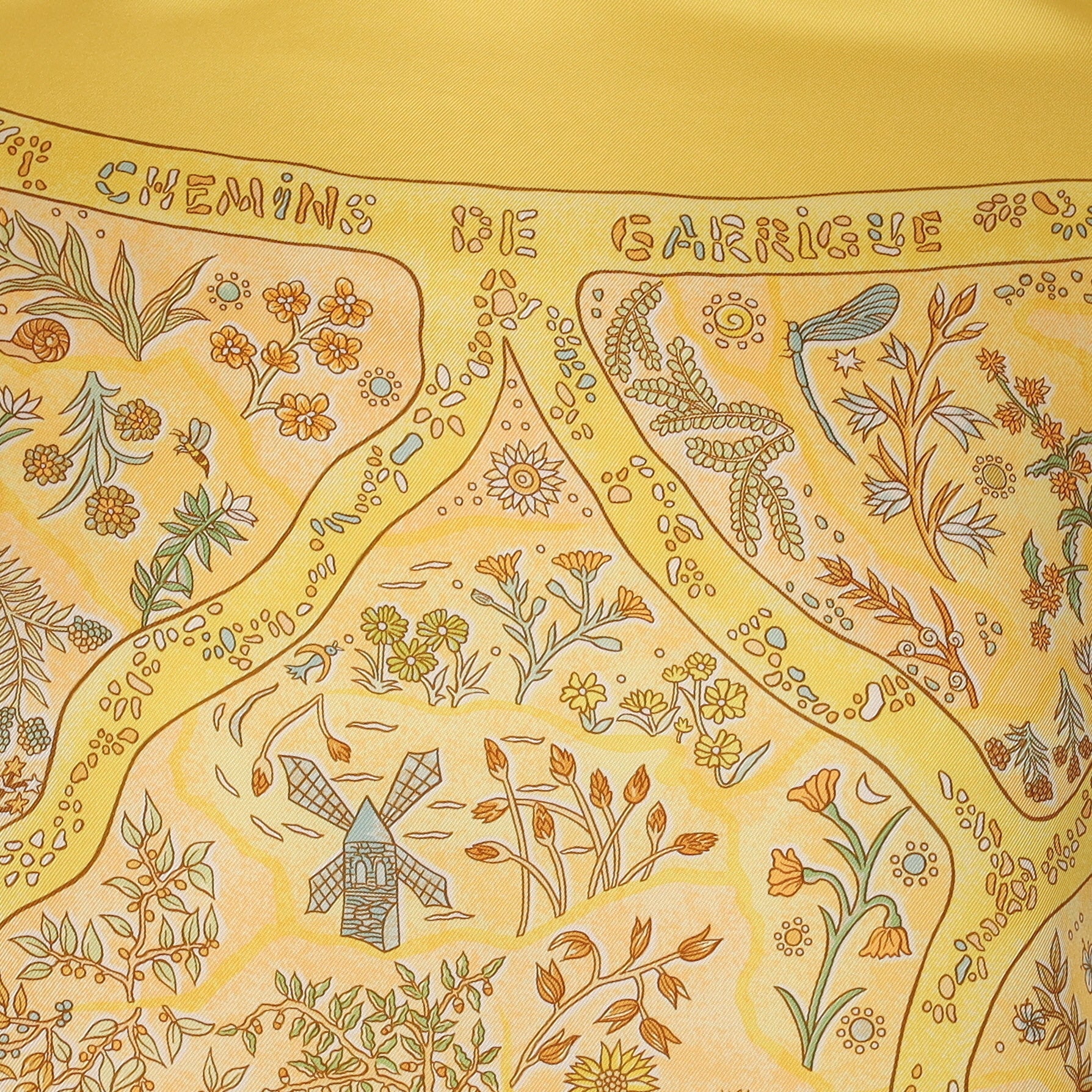 Pristine Hermès Chemins de Garrigue Silk Scarf