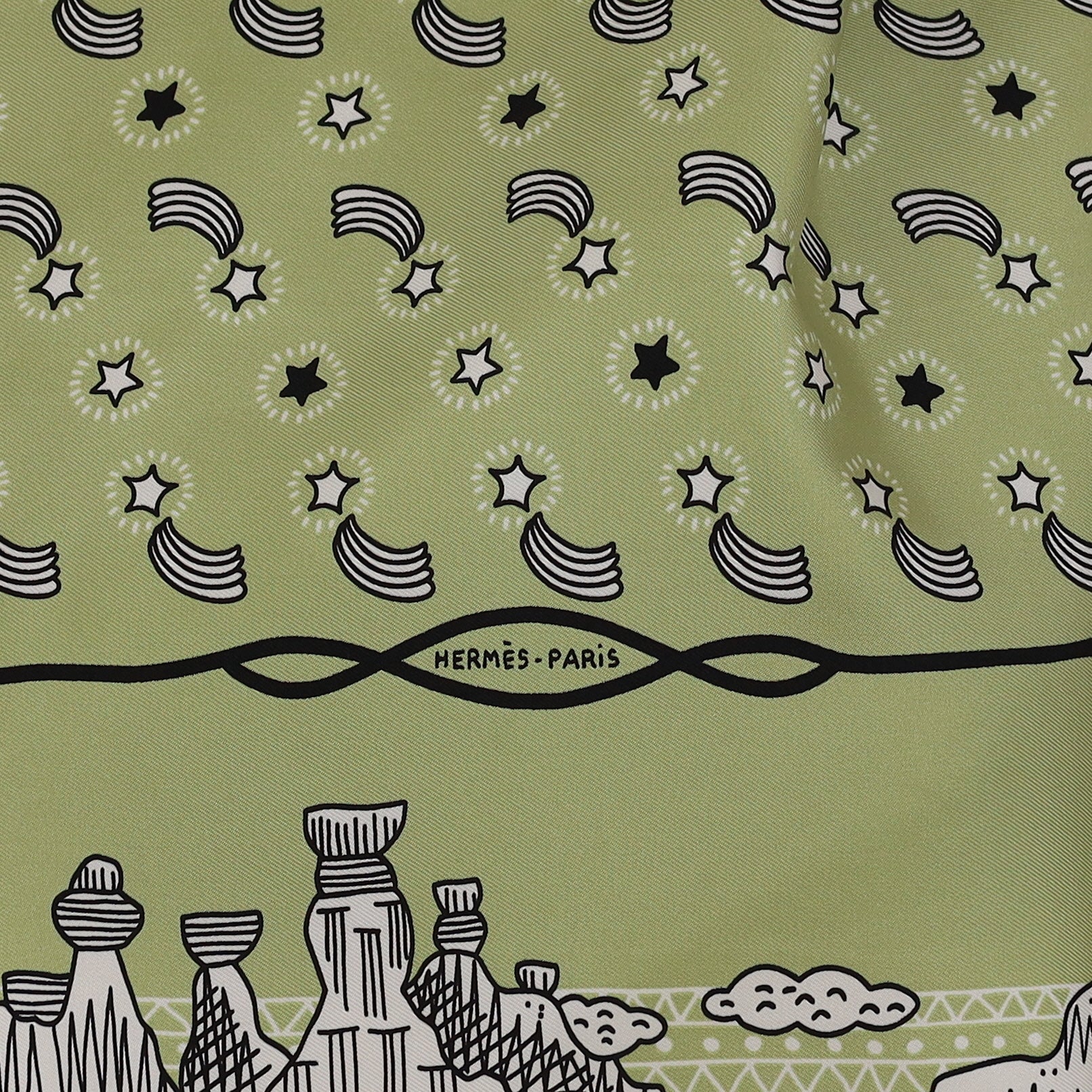 Les Canyons Etoiles Hermès 55 Silk Scarf