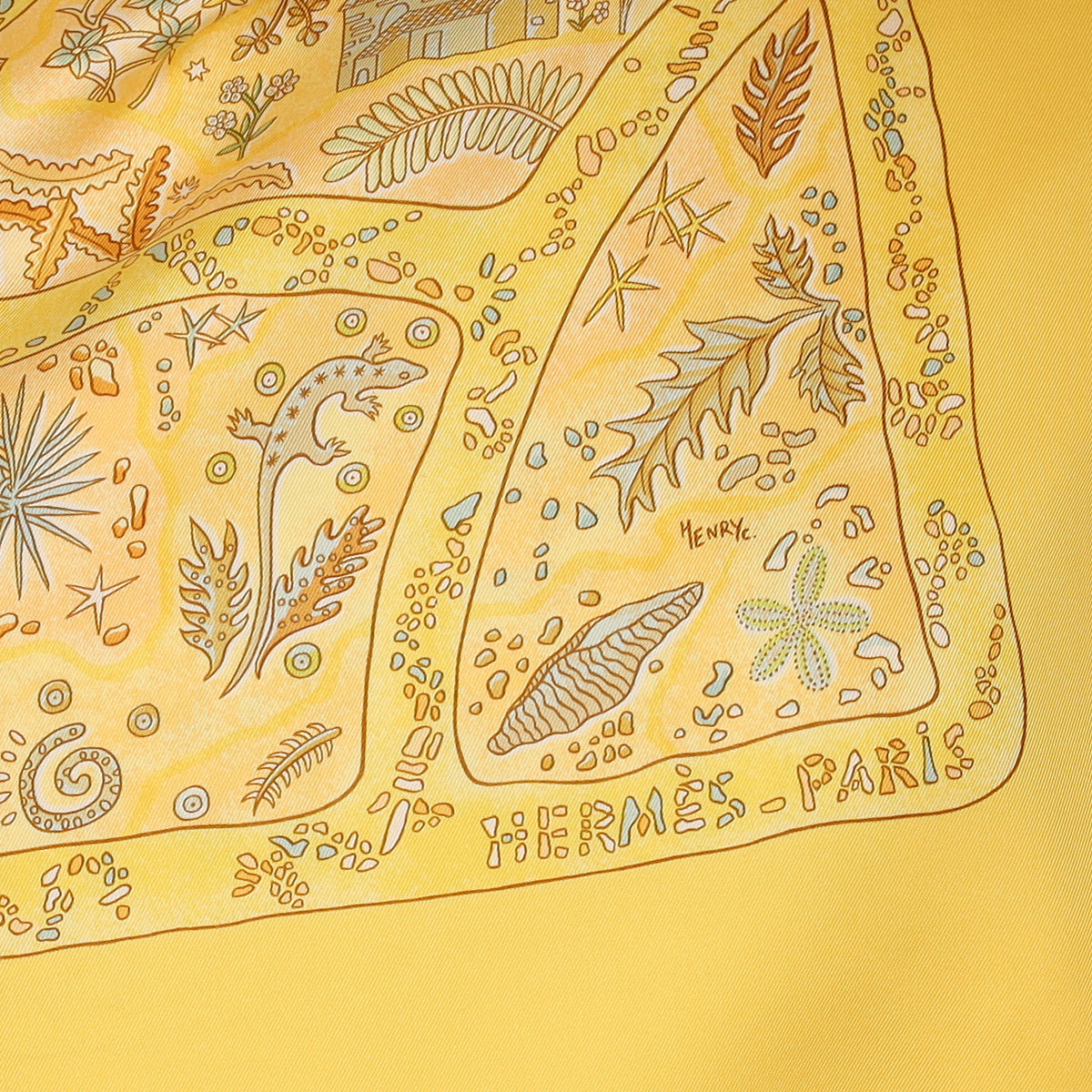 Pristine Hermès Chemins de Garrigue Silk Scarf