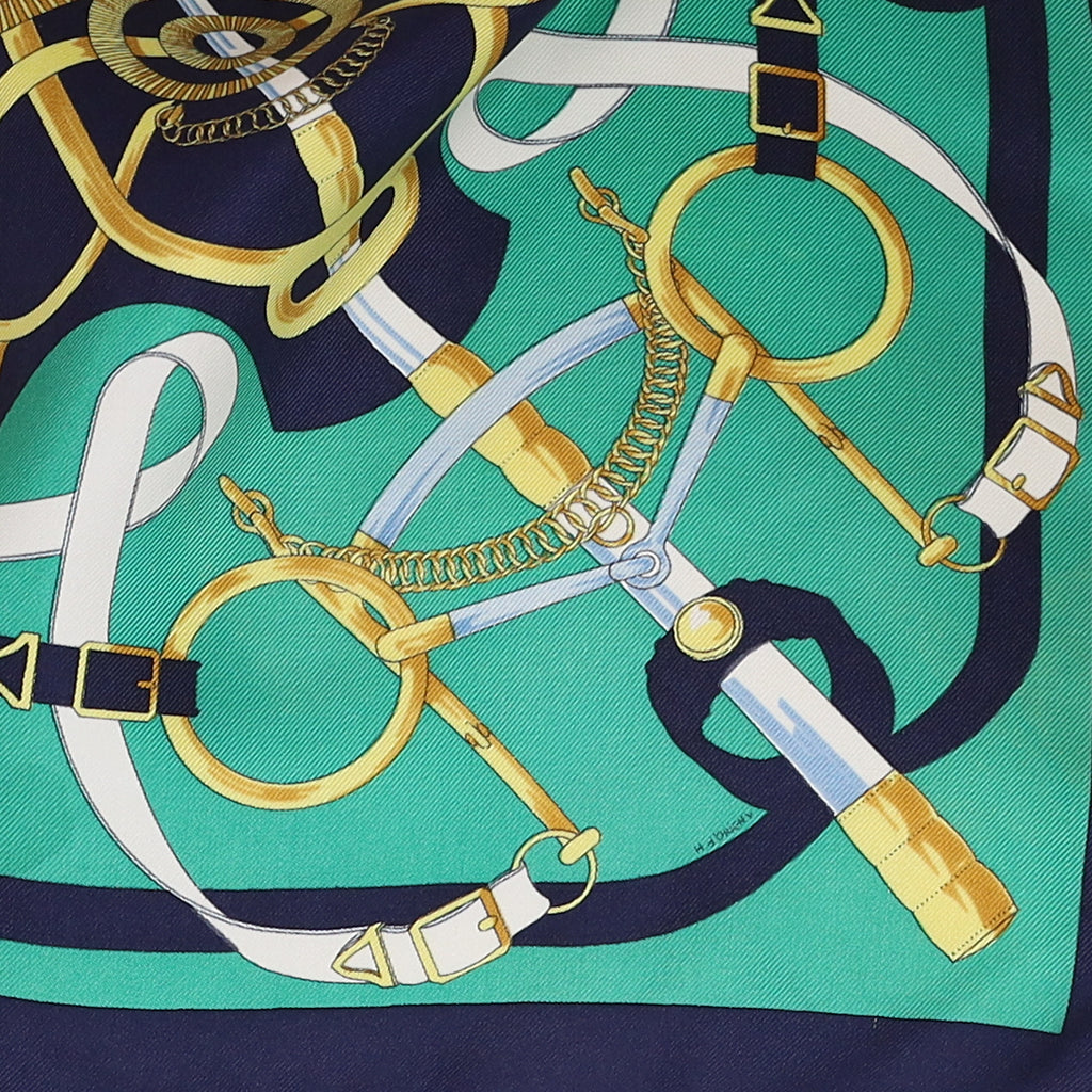 Hermès Eperon d'Or Pochette Silk Scarf