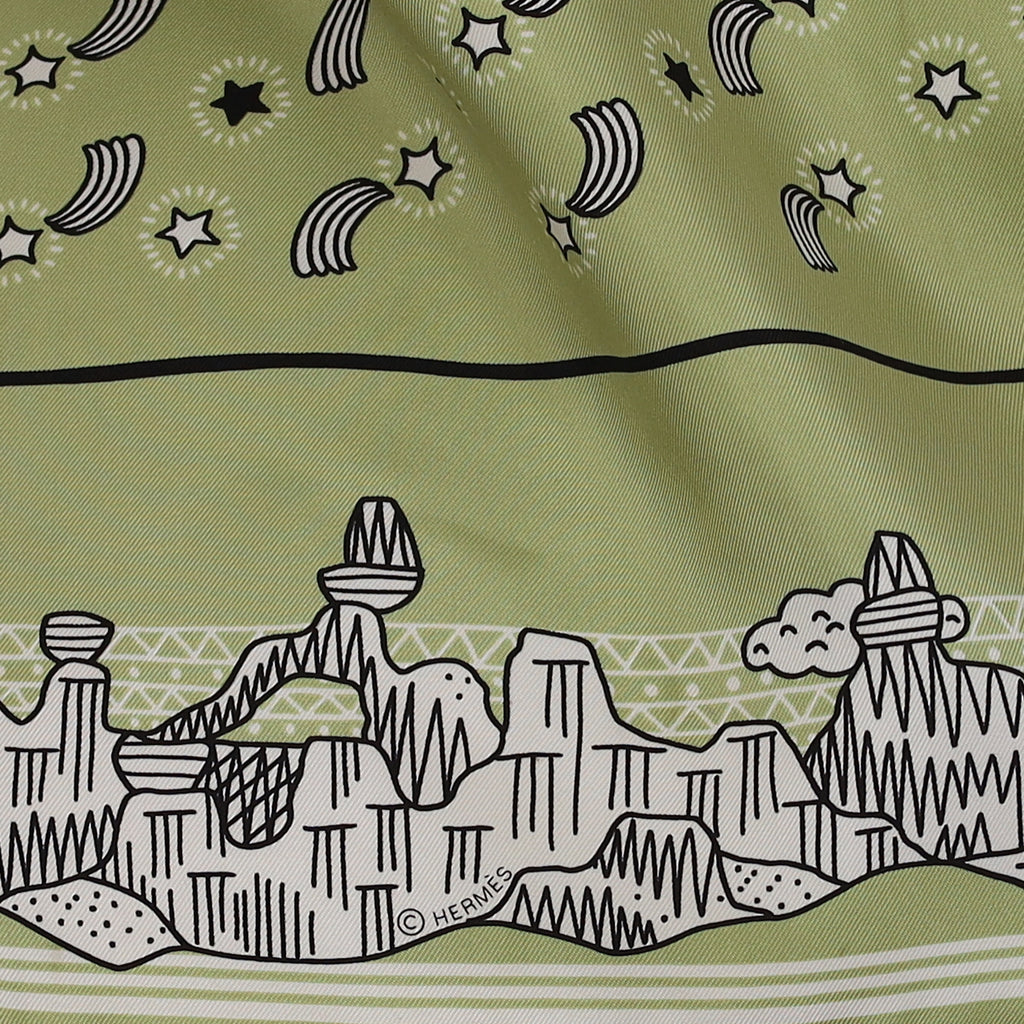 Les Canyons Etoiles Hermès 55 Silk Scarf