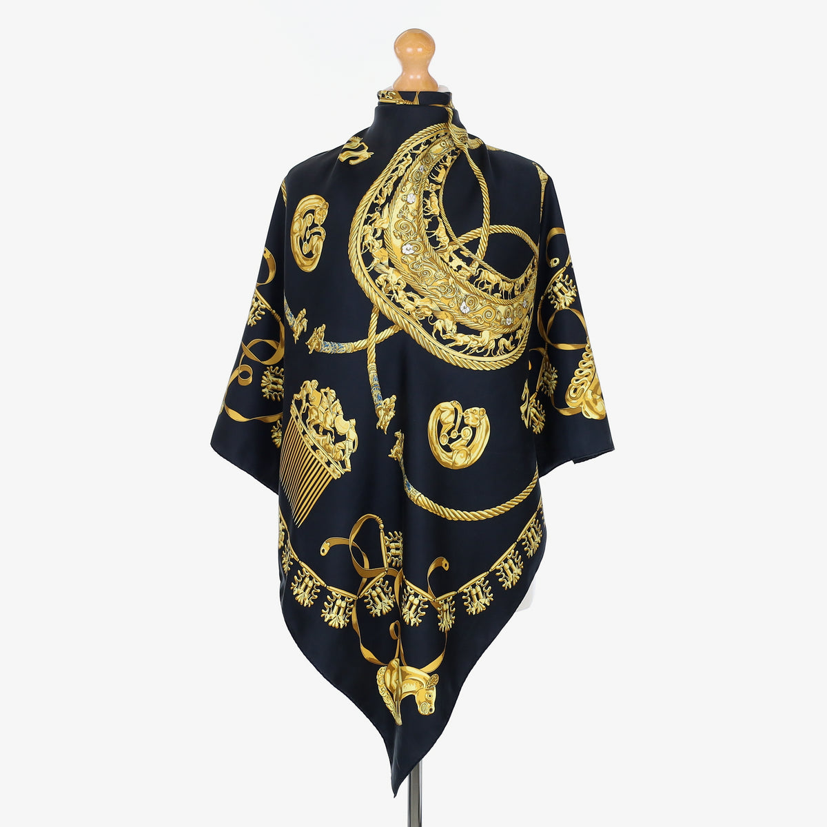 Hermès Les Cavaliers D'or Silk Scarf