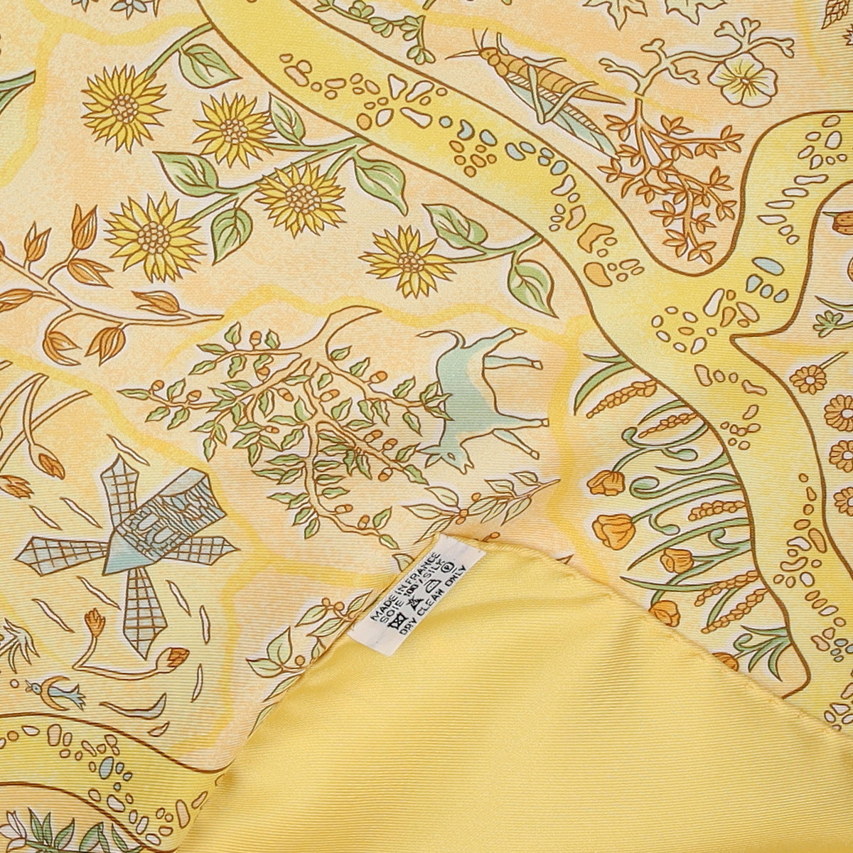 Pristine Hermès Chemins de Garrigue Silk Scarf