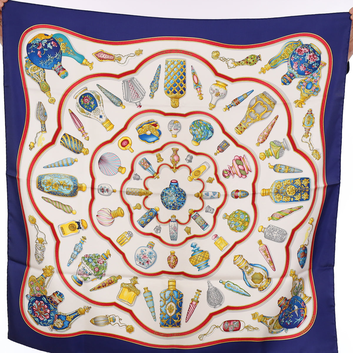 Brand New Boxed Hermès Qu Importe Le Flacon Silk Scarf