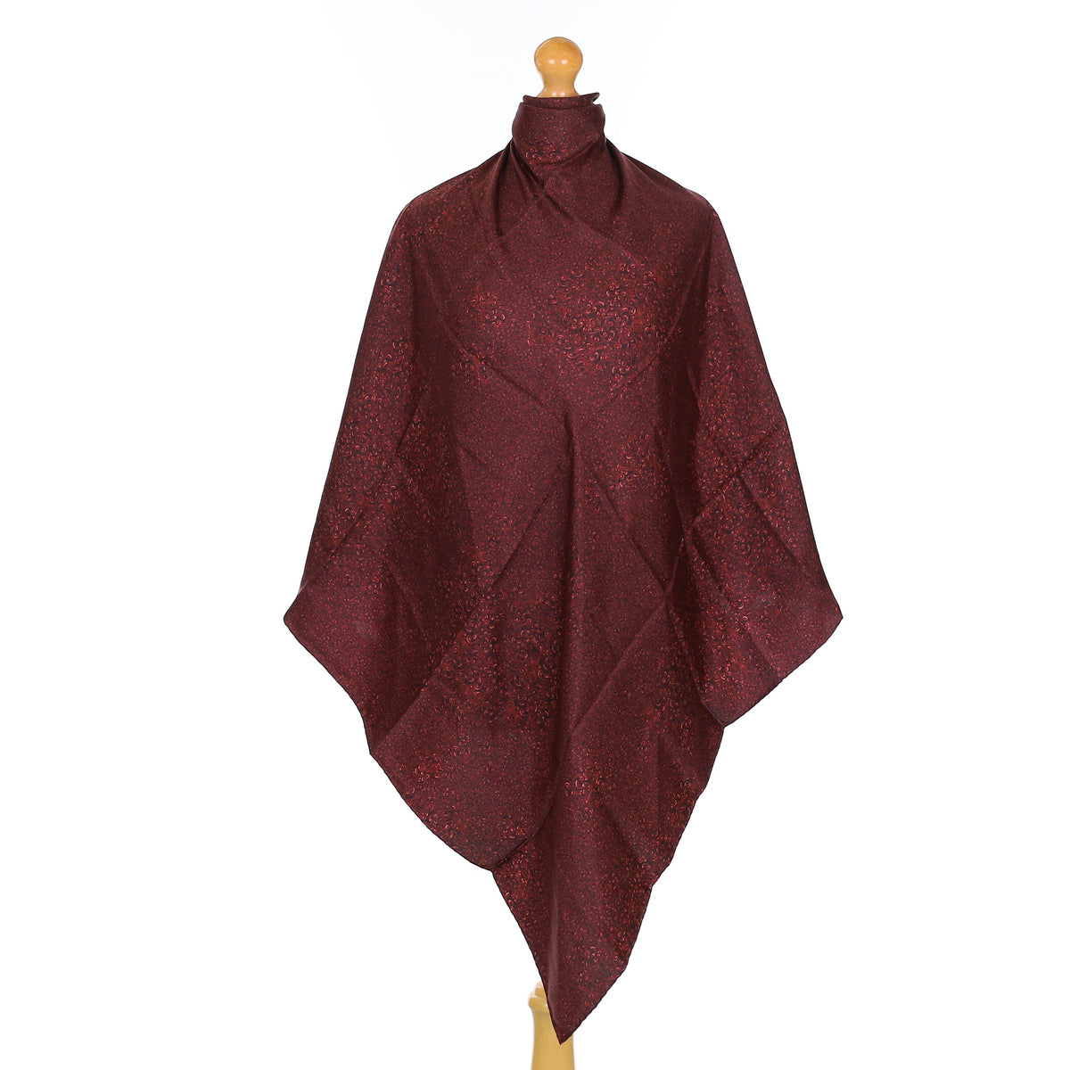 Purdey Deep Burgundy Baroque Silk Scarf