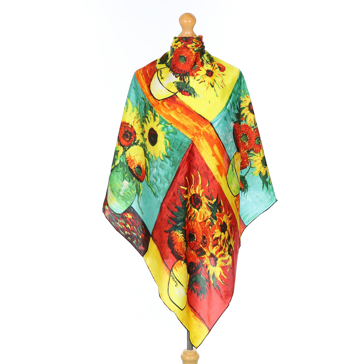 Brand New Sunflowers Silk Scarf