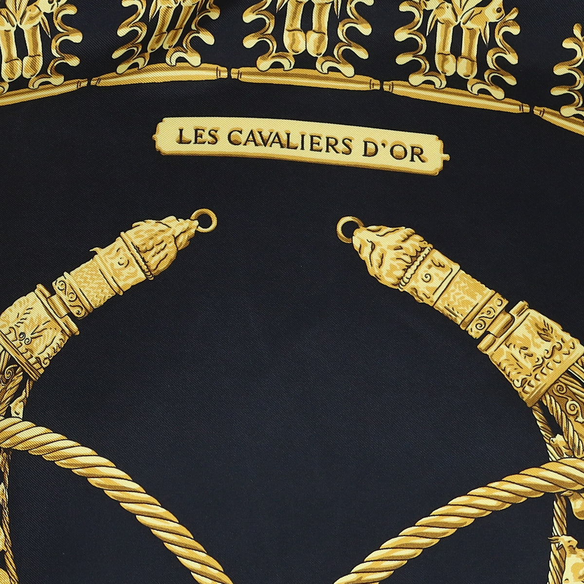 Hermès Les Cavaliers D'or Silk Scarf