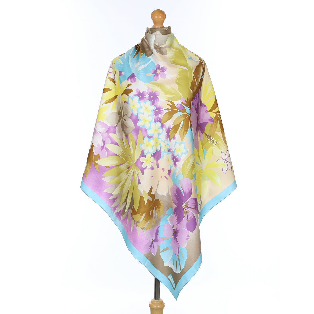 Brand New Boxed Vakko Floral Silk Scarf