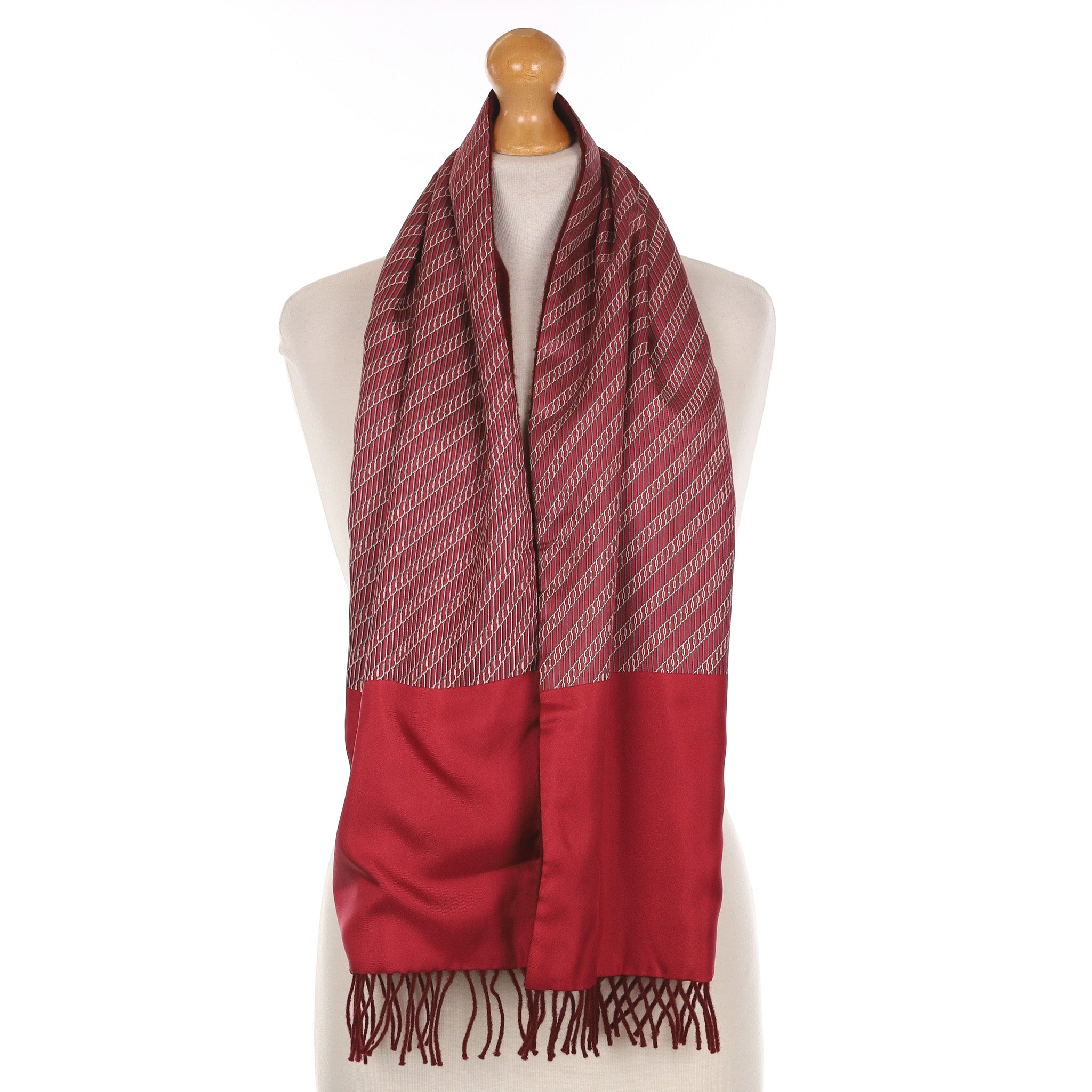 Hermès Double Faced Silk and Wool Scarf