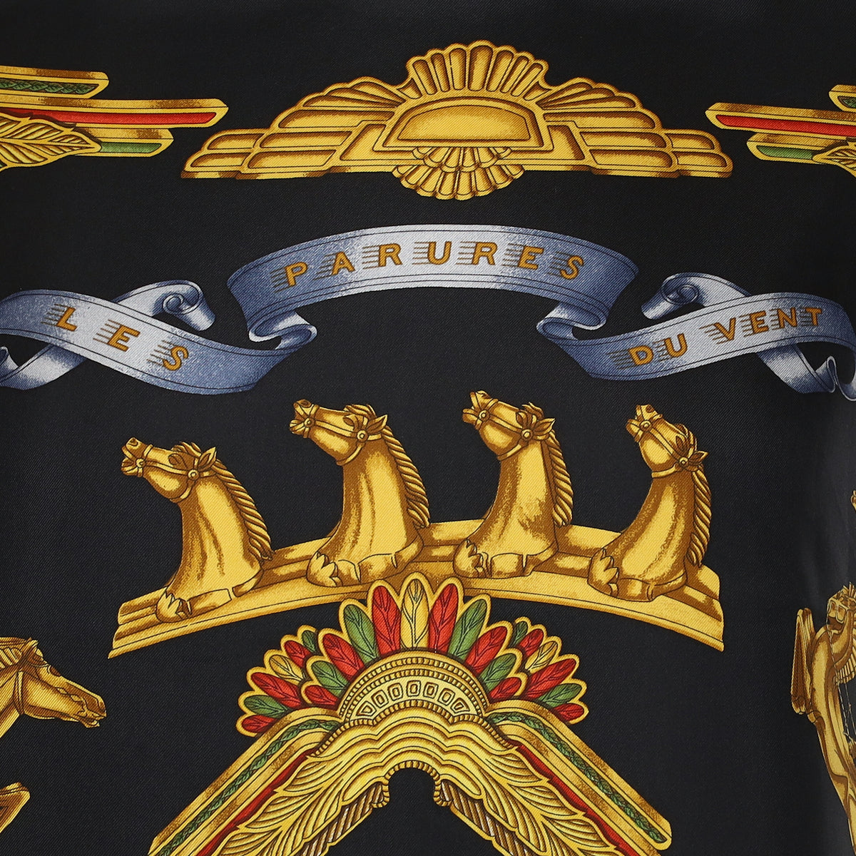 Pristine Hermès Les Parures du Vent Silk Scarf