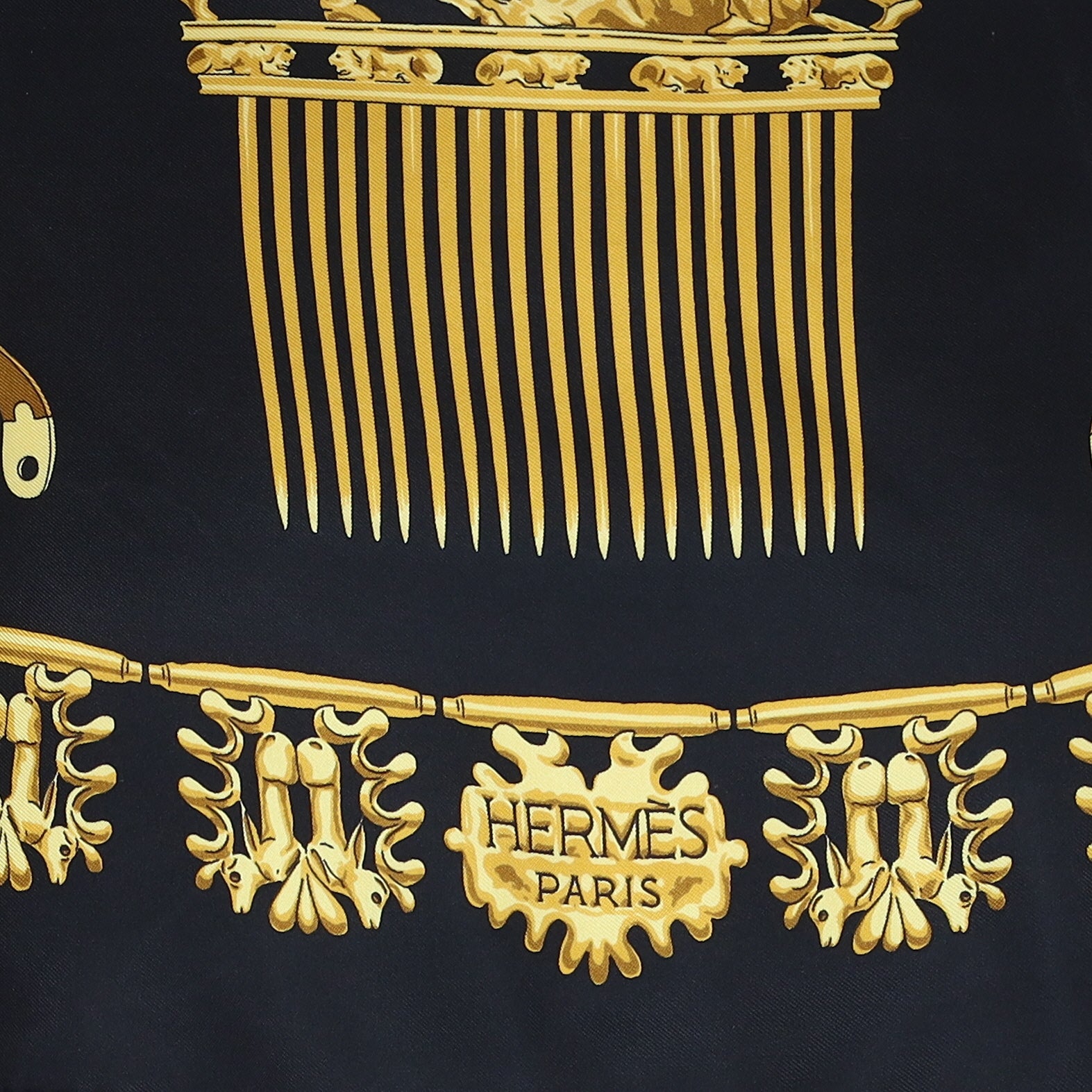 Hermès Les Cavaliers D'or Silk Scarf