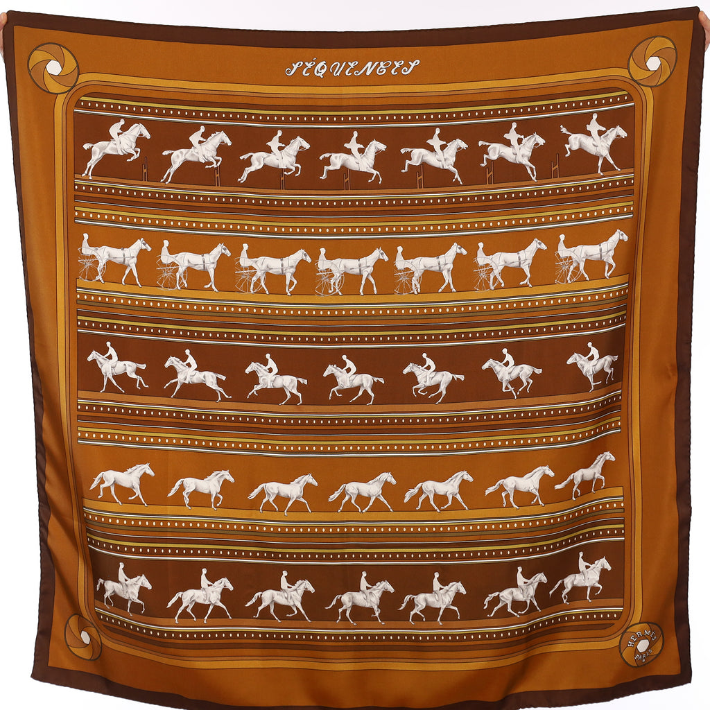 Sequences Hermès Silk Scarf Quite Rare