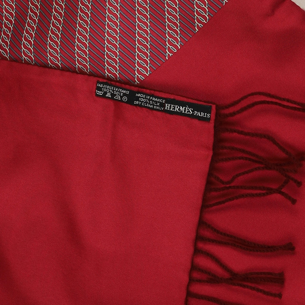 Hermès Double Faced Silk and Wool Scarf