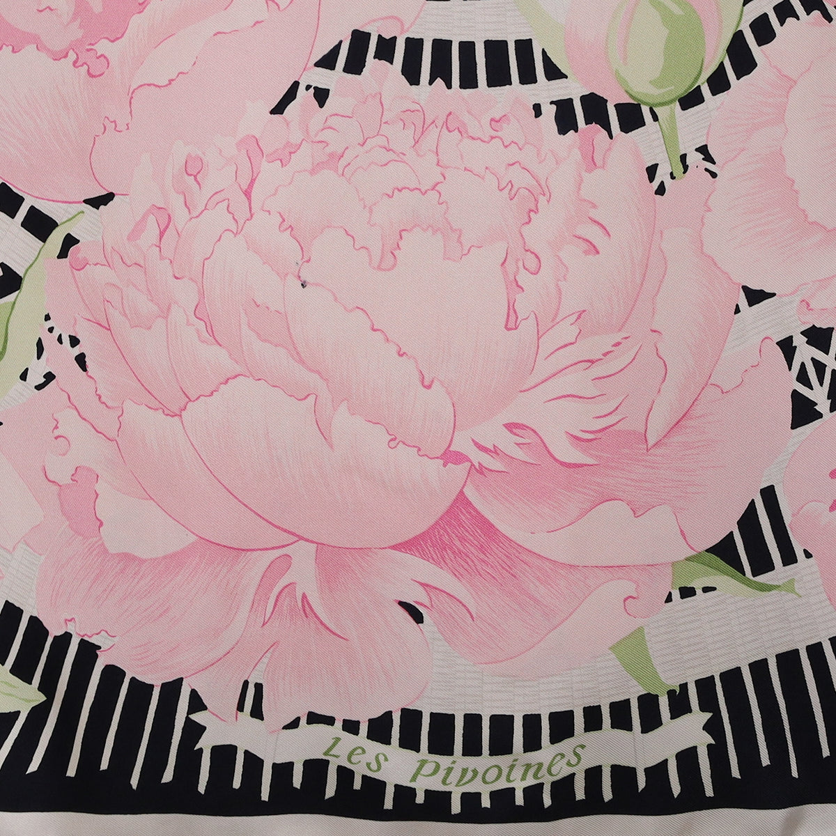 Hermès Les Pivoines Silk Scarf