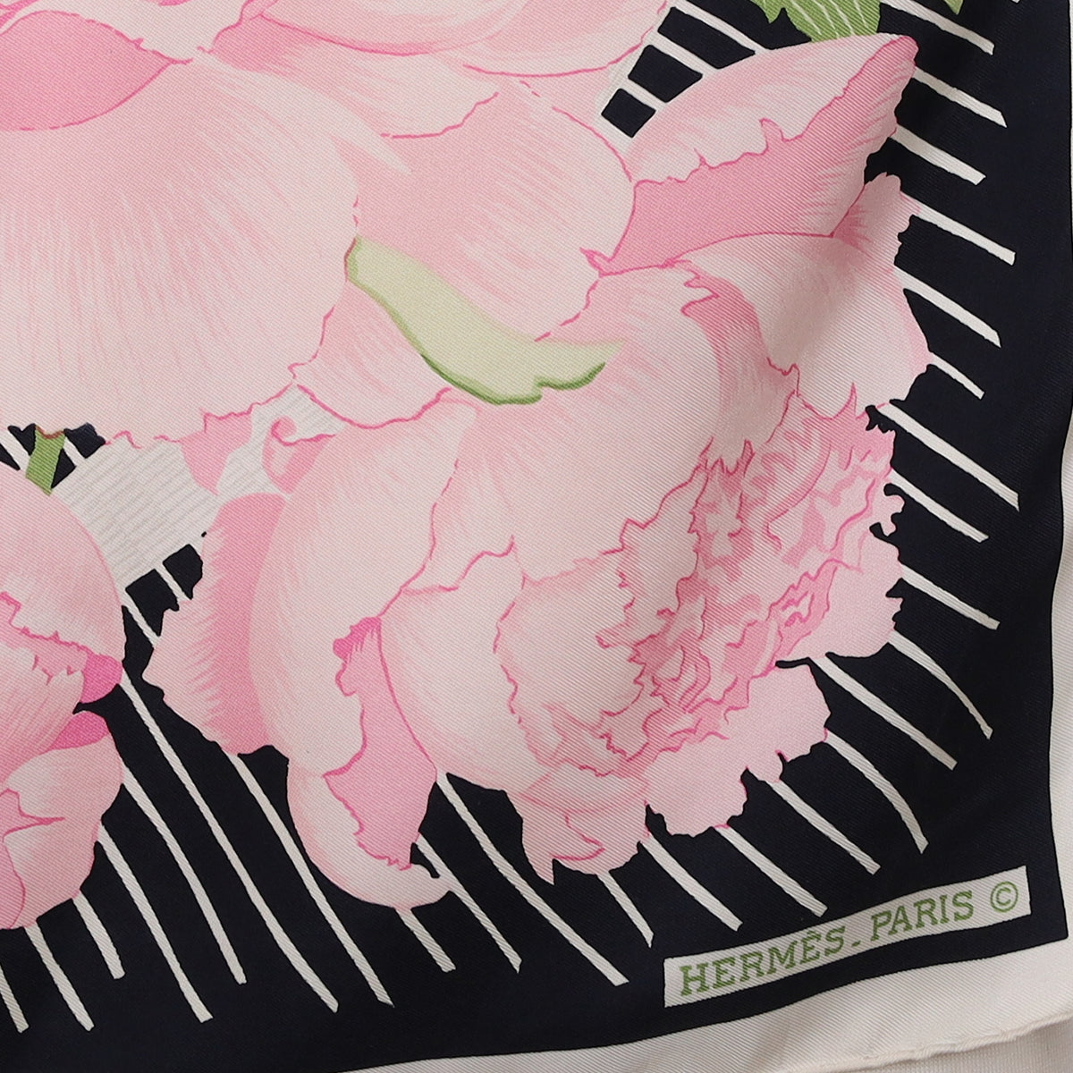 Hermès Les Pivoines Silk Scarf