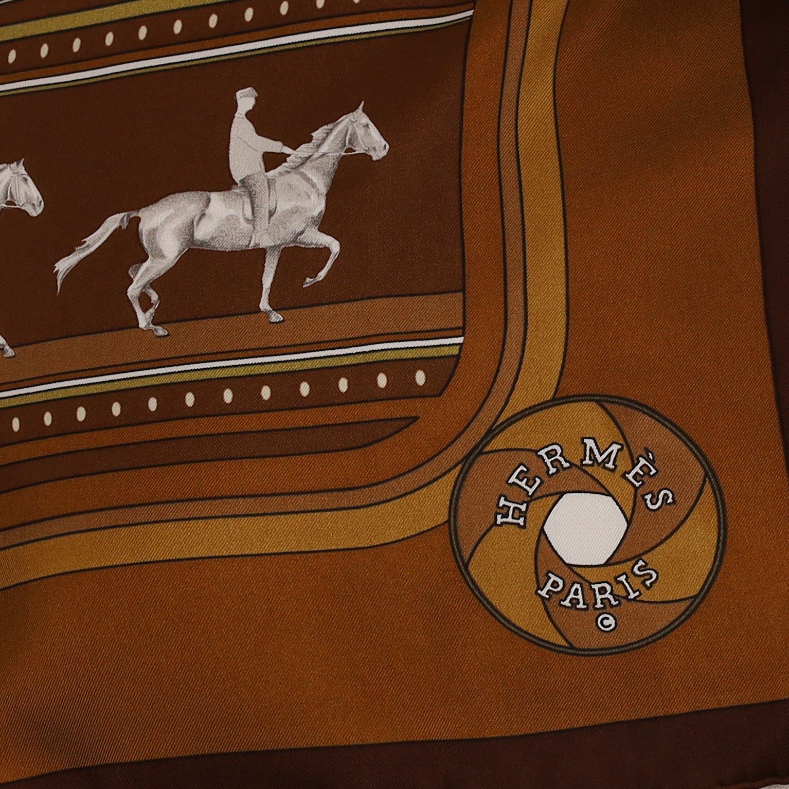 Sequences Hermès Silk Scarf Quite Rare