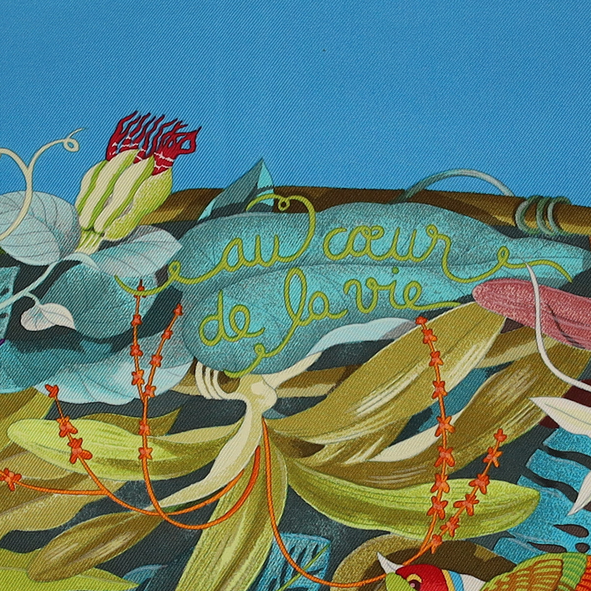 Brand New Boxed Hermès Au Coeur de la Vie Silk Scarf Quite Rare