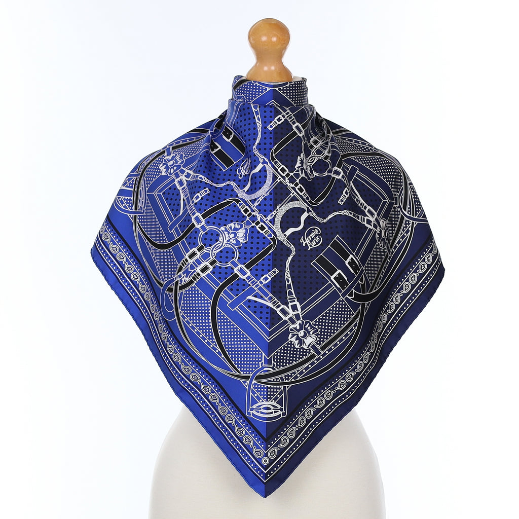 Pristine Hermès Grand Manège Silk Scarf 55