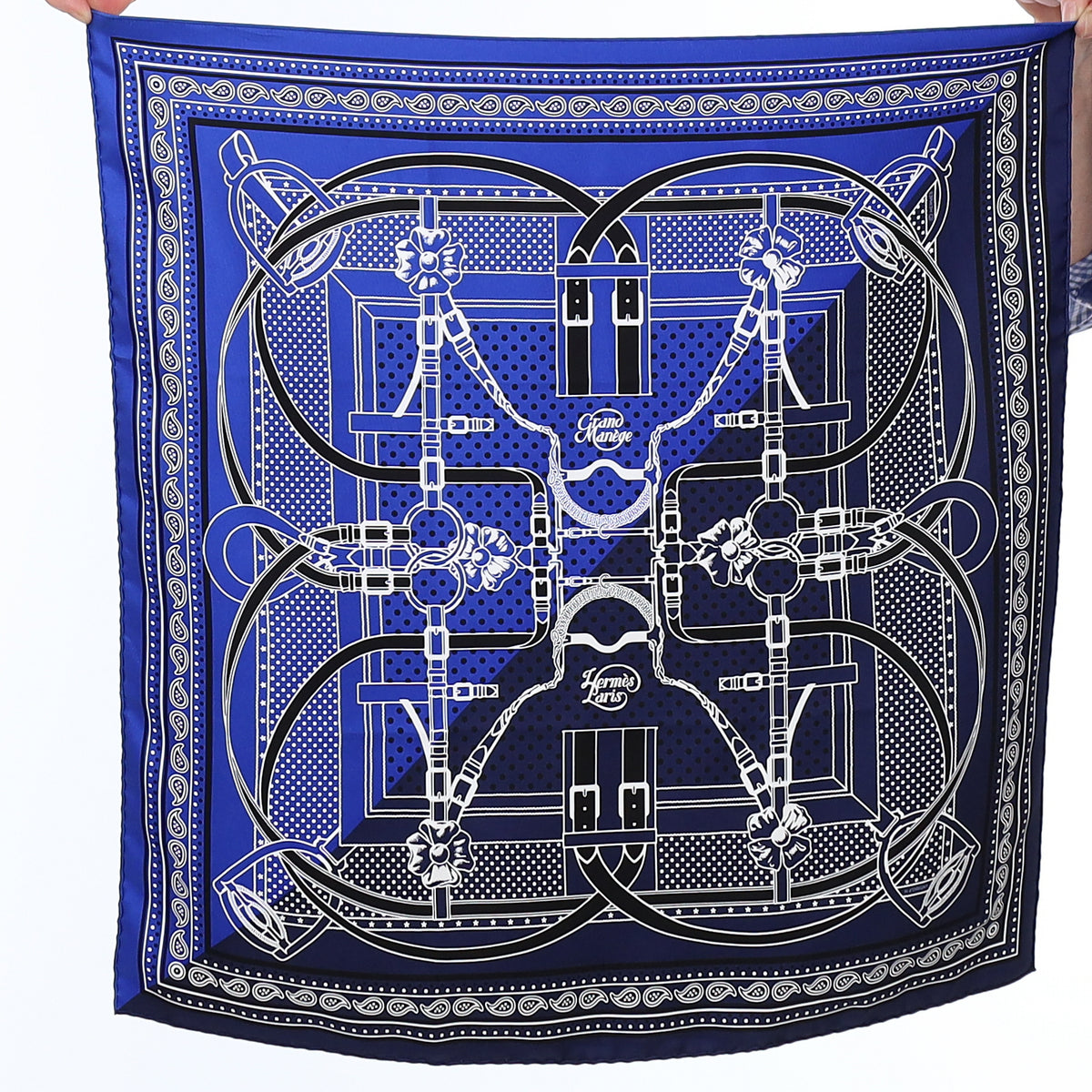 Pristine Hermès Grand Manège Silk Scarf 55