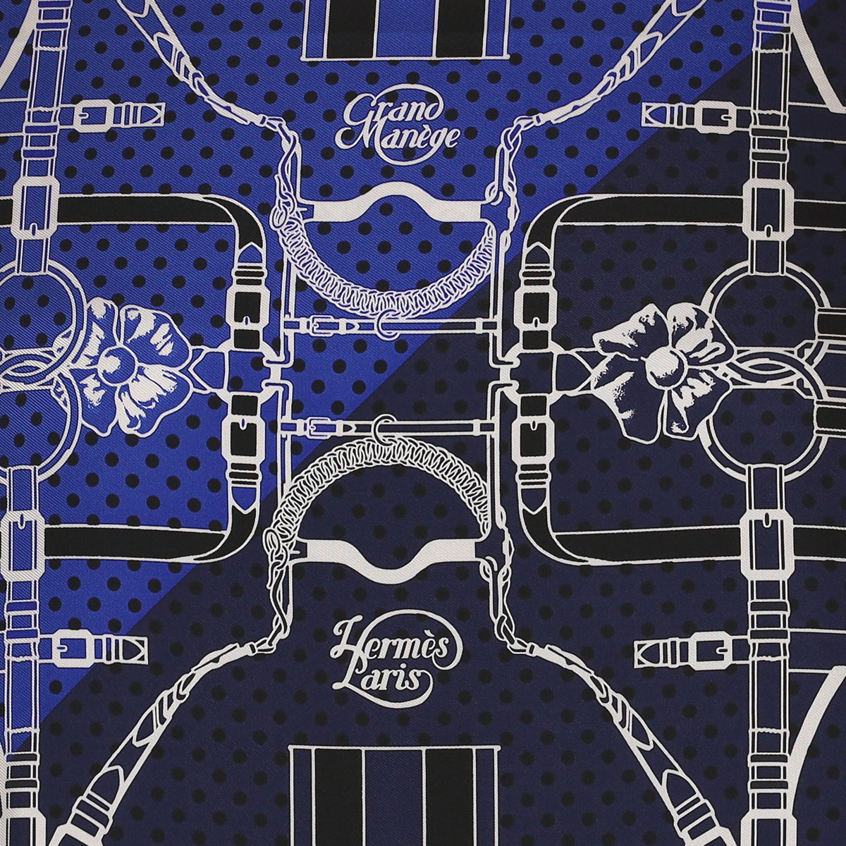 Pristine Hermès Grand Manège Silk Scarf 55