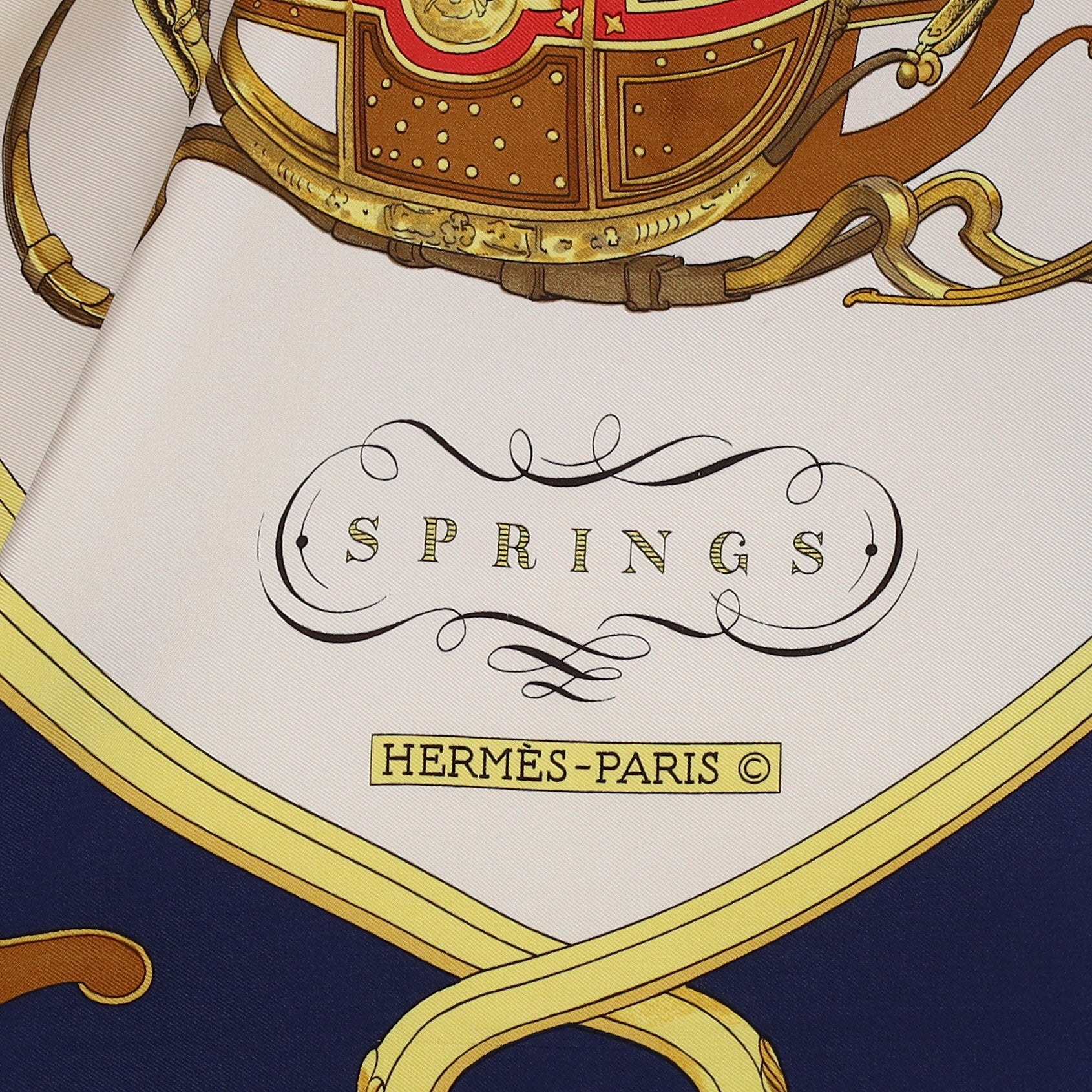Springs Hermès Silk Scarf