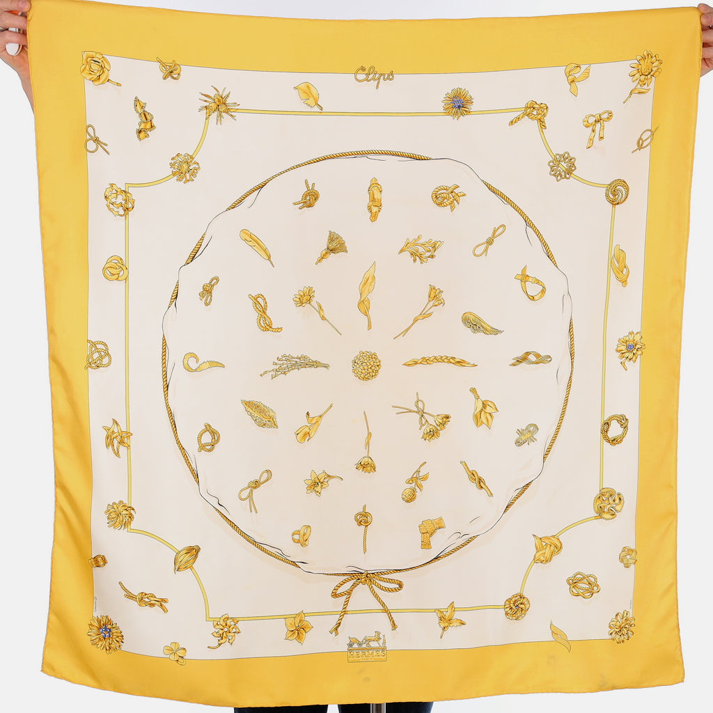 Hermès Clips Silk Scarf