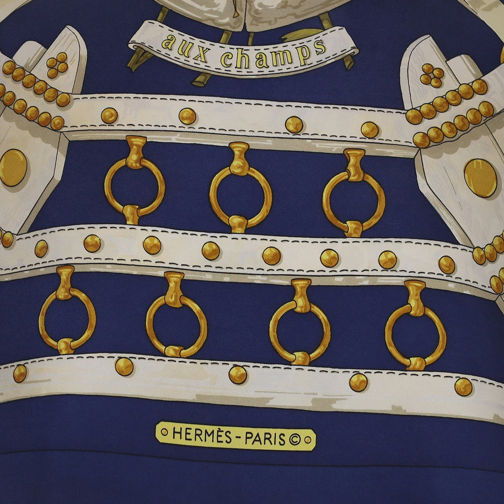 Hermès Aux Champs Silk Scarf
