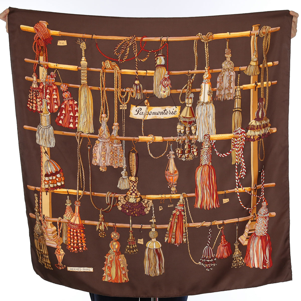 Pristine Hermès Passementerie Vintage Silk Scarf