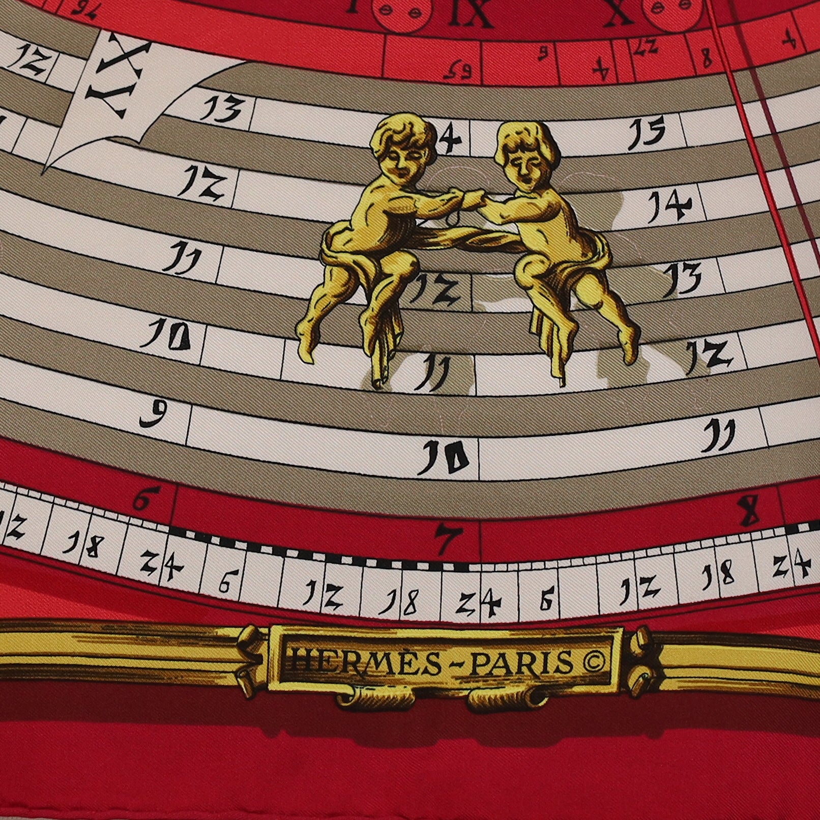 Hermès Dies et Hore Astrologie Silk Scarf
