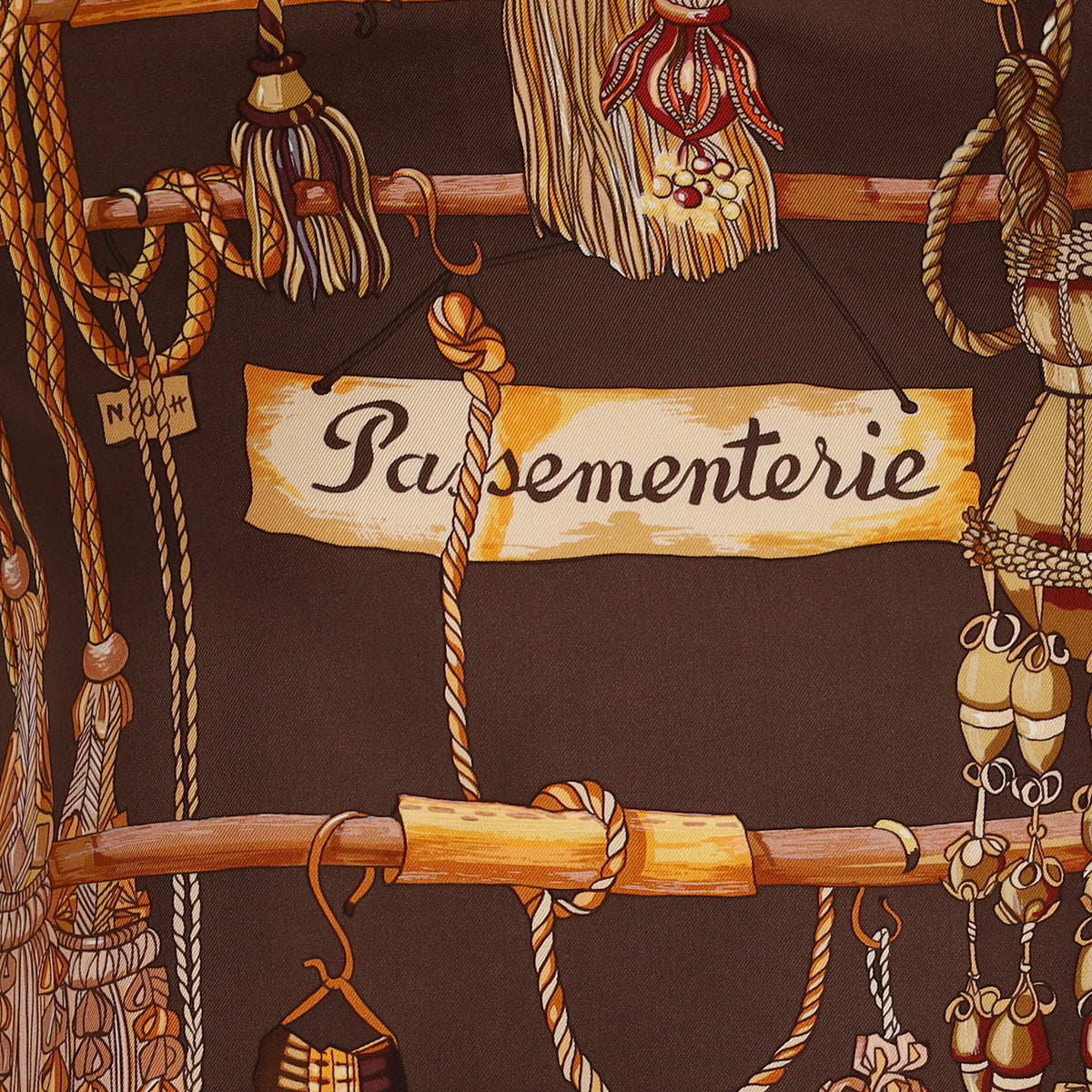 Pristine Hermès Passementerie Vintage Silk Scarf