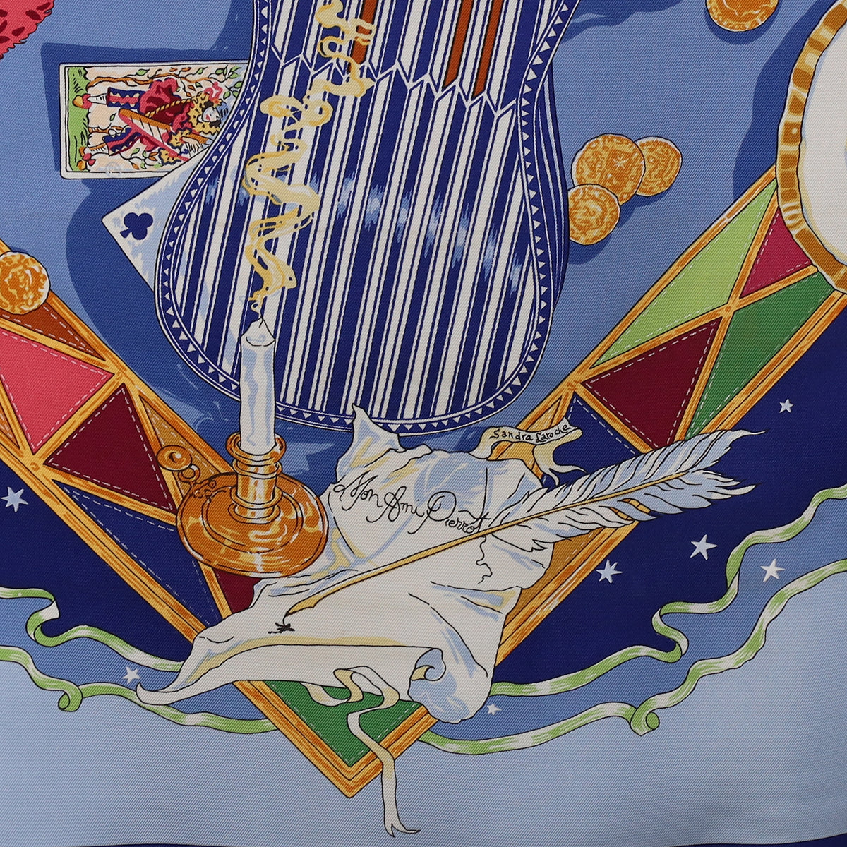 Hermès Au Clair de La Lune Silk Scarf