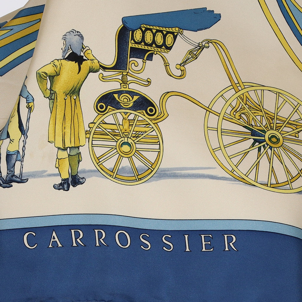 Hermès Carrossier Vintage Silk Scarf Quite Rare