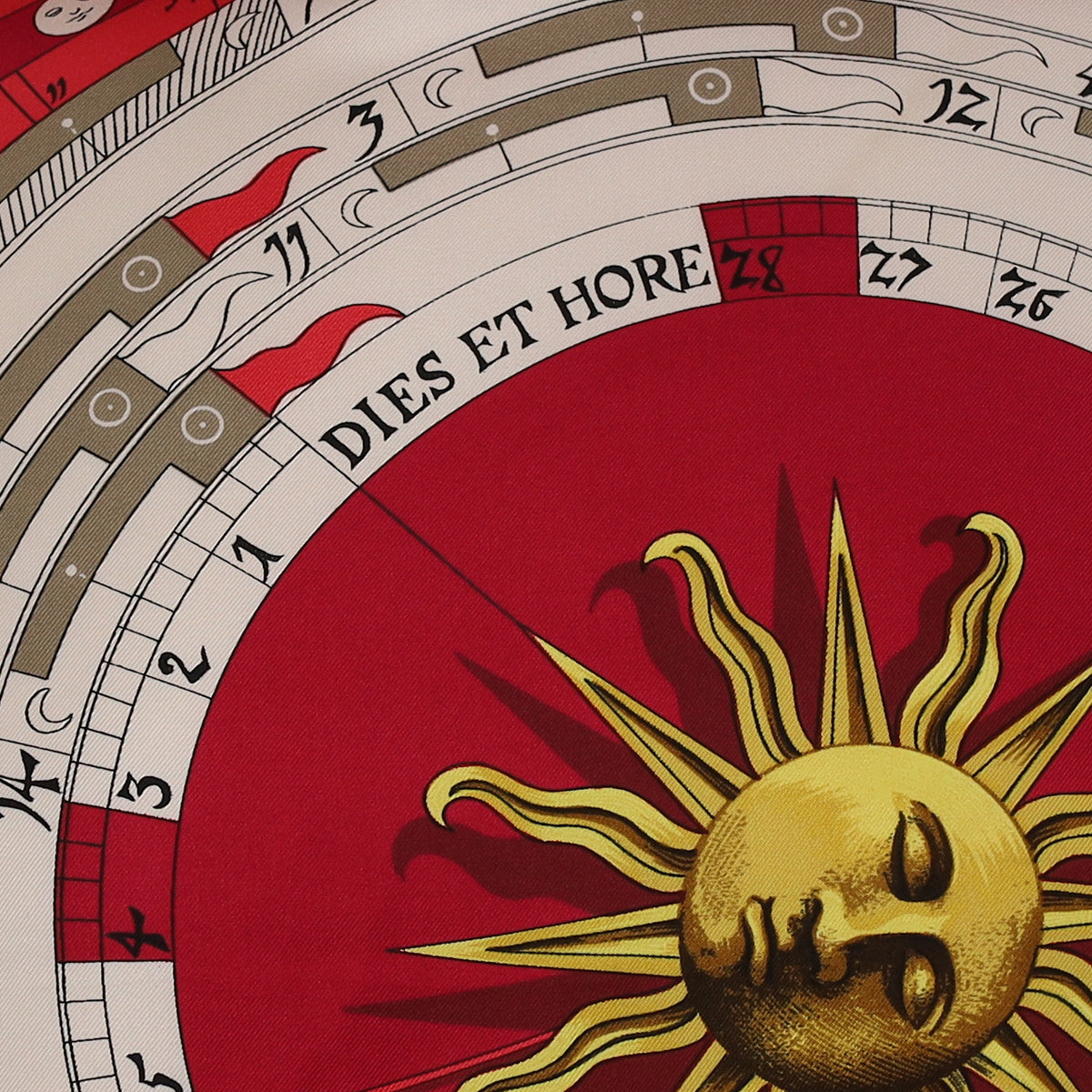 Hermès Dies et Hore Astrologie Silk Scarf