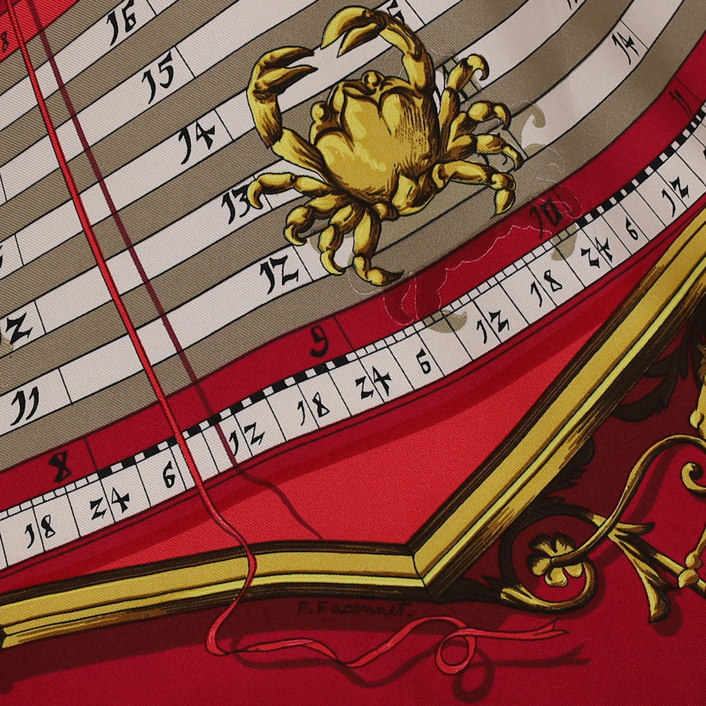 Hermès Dies et Hore Astrologie Silk Scarf