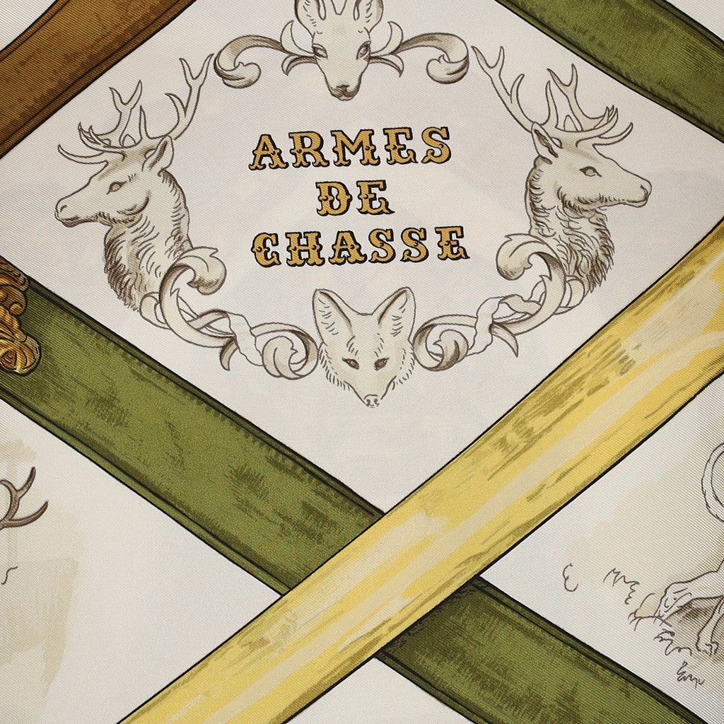 Hermès Armes de Chasse Silk Scarf