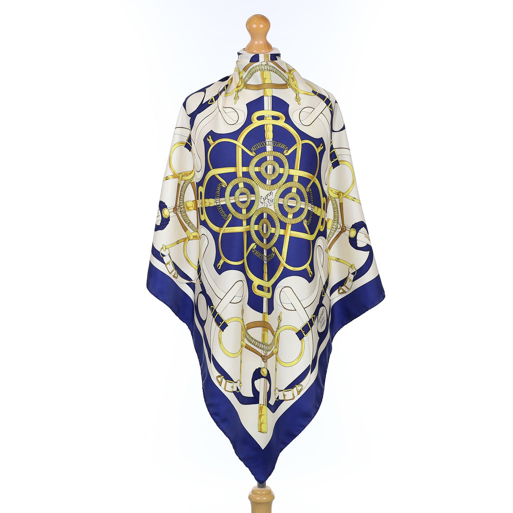 Hermès Eperon d'Or Silk Scarf