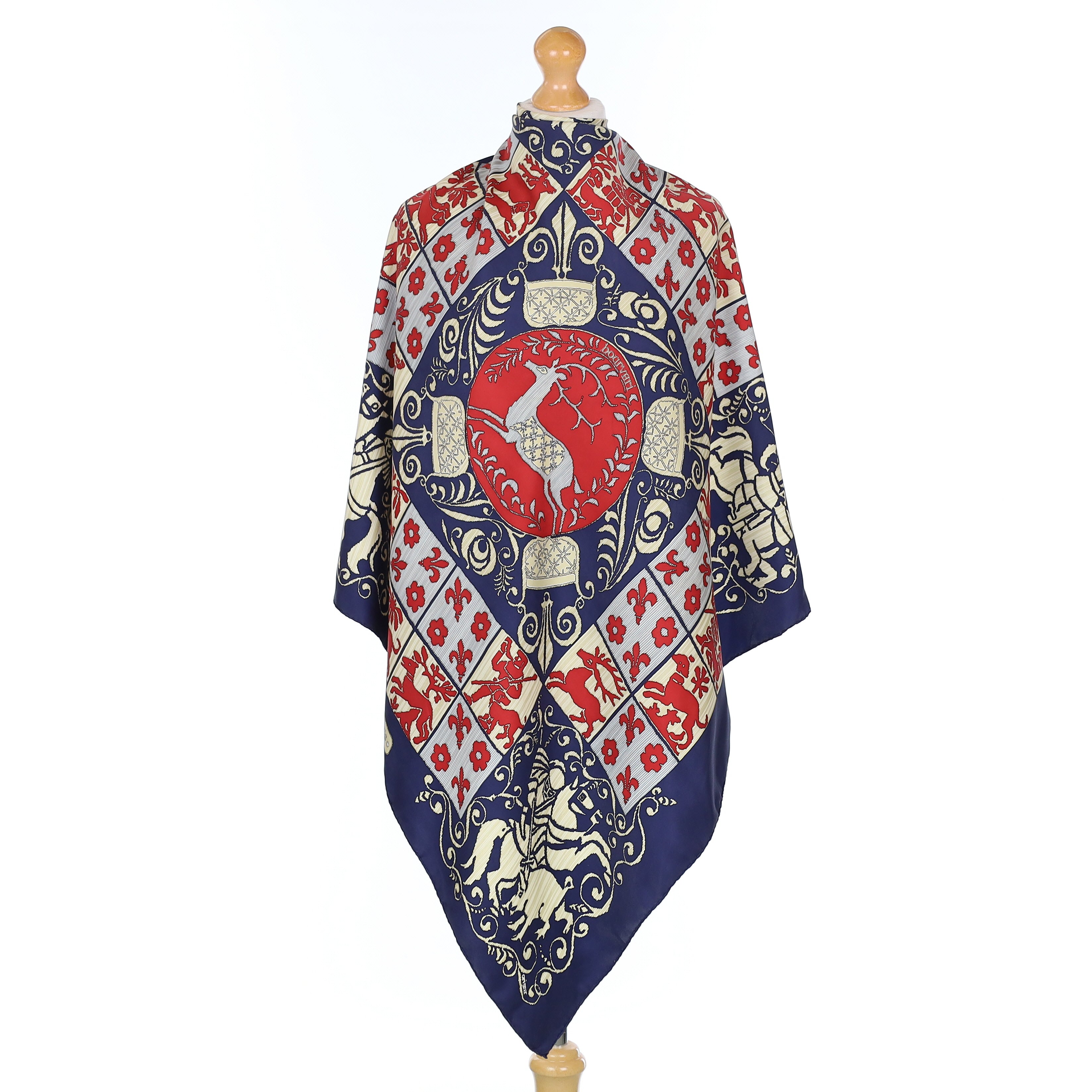 Hermès Hourvari Silk Scarf