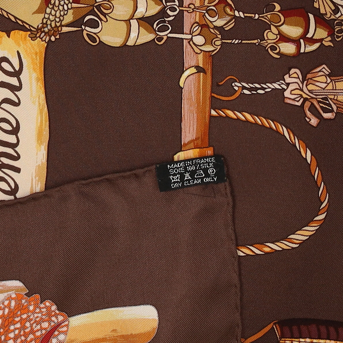 Pristine Hermès Passementerie Vintage Silk Scarf