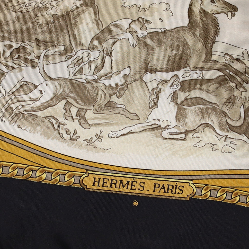 Hermès Armes de Chasse Silk Scarf