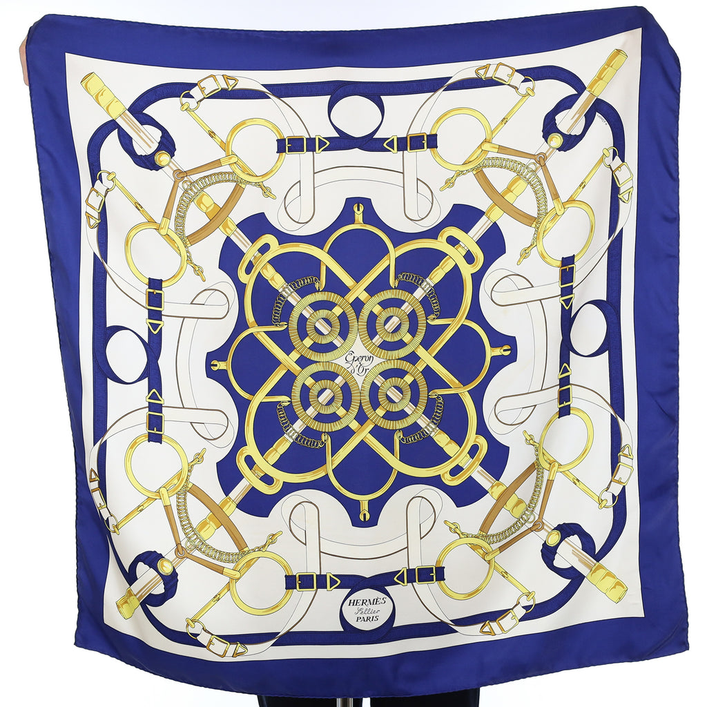 Hermès Eperon d'Or Silk Scarf