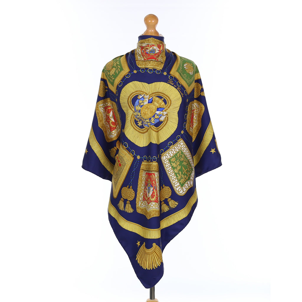 Hermès Poste et Cavalerie Vintage Silk Scarf