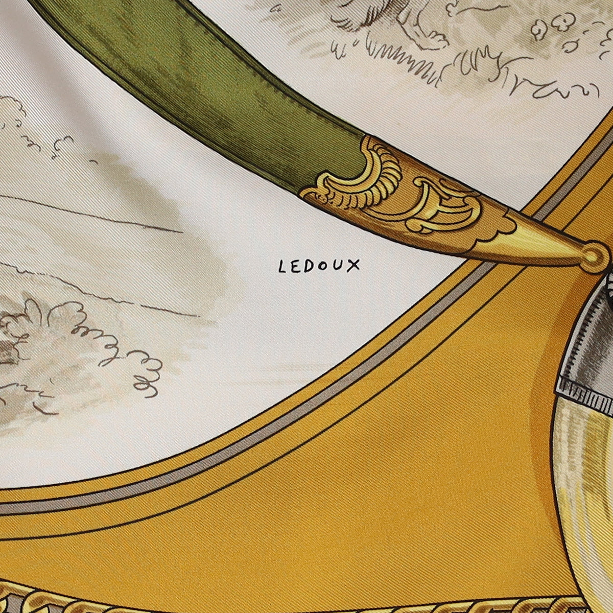 Hermès Armes de Chasse Silk Scarf