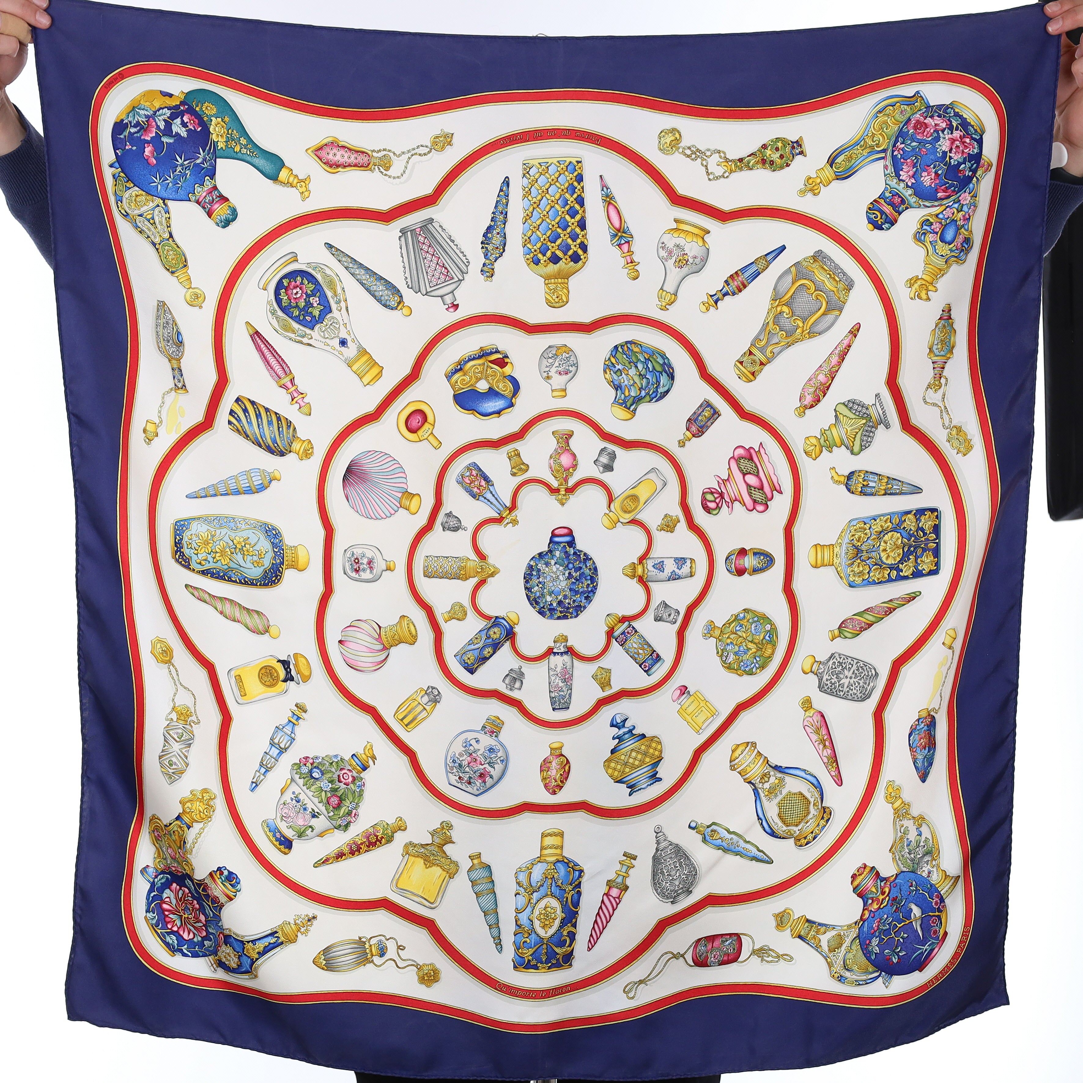 Hermès Qu Importe Le Flacon Silk Scarf
