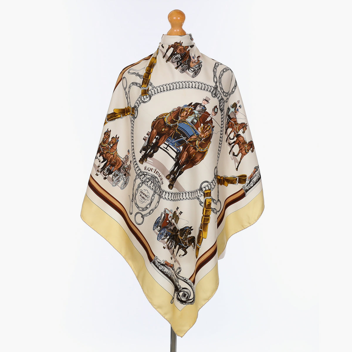Hermès Équipages Silk Scarf