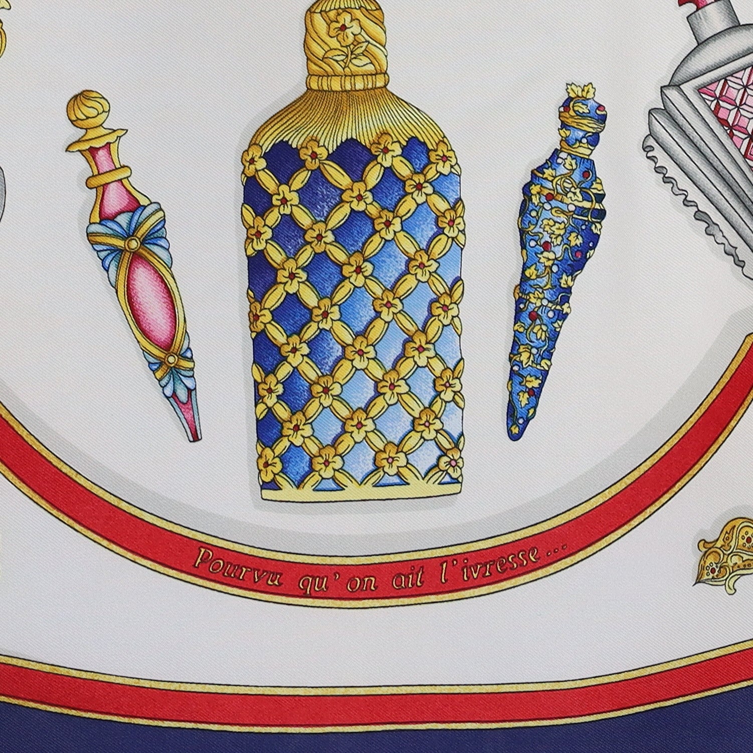 Hermès Qu Importe Le Flacon Silk Scarf